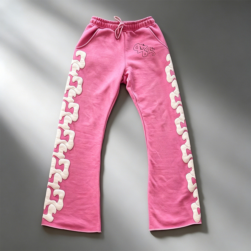 Cross-border export, trendy European and American style, men's casual, loose-fitting, versatile, plus-size, street-style printed, fashionable hip-hop pants