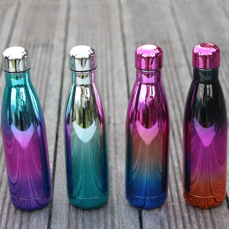 304 Stainless Steel Coke Bottle Sports Water Bottle Double-Layer Vacuum Insulated Cold Water Bottle Business Thermos Cup