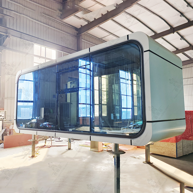 Scenic Spot aislamiento térmico sala de actividades cabina cuadrada Modular Square House aislamiento térmico anti-corrosión todo-aluminio Apple cabina