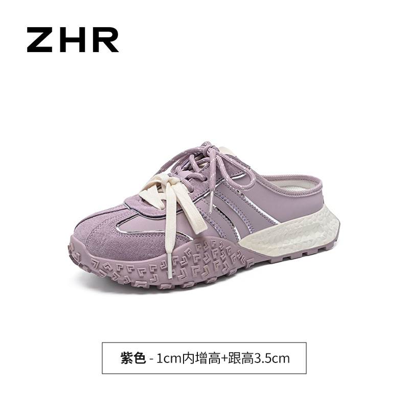 Dép sandal nữ xỏ ngón đế bệt phong cách thể thao Đức Huấn — KS110T Màu tím