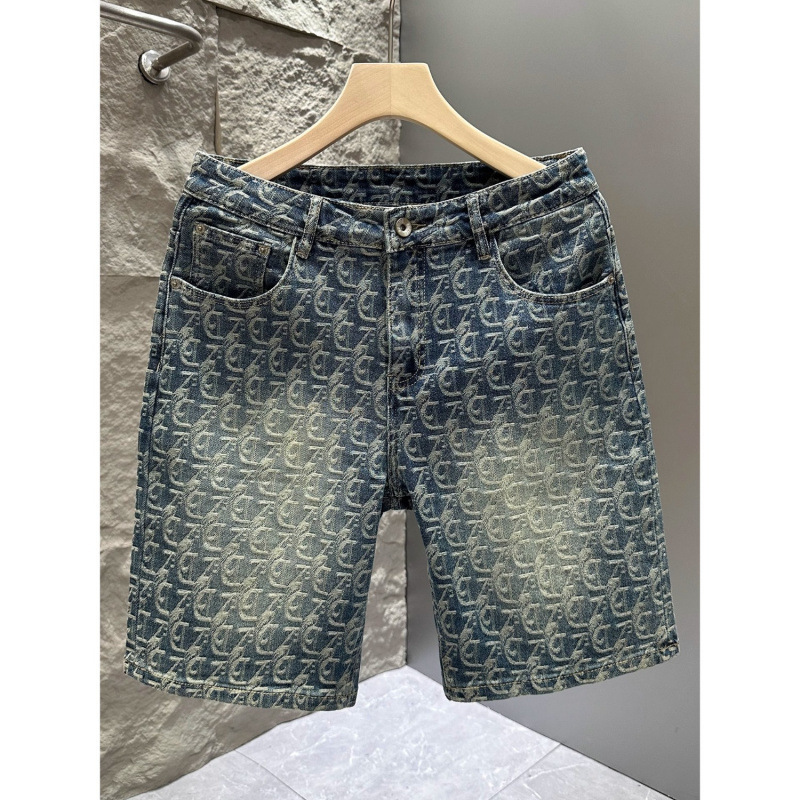 Jackjones Jack Jones Summer Denim Blue Straight Camouflage Dark Floral Slim-Fit Denim Shorts Five-Point Pants Jackjones Jack Jones Summer Denim Blue Straight Camouflage Dark Floral Slim-Fit Denim Shorts Five-Point Pants