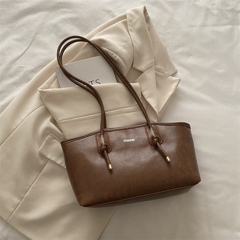 Bolsos de gran capacidad retro de alta textura damas 2024 nueva moda invierno viaje bolsa de hombro bolsa de mano