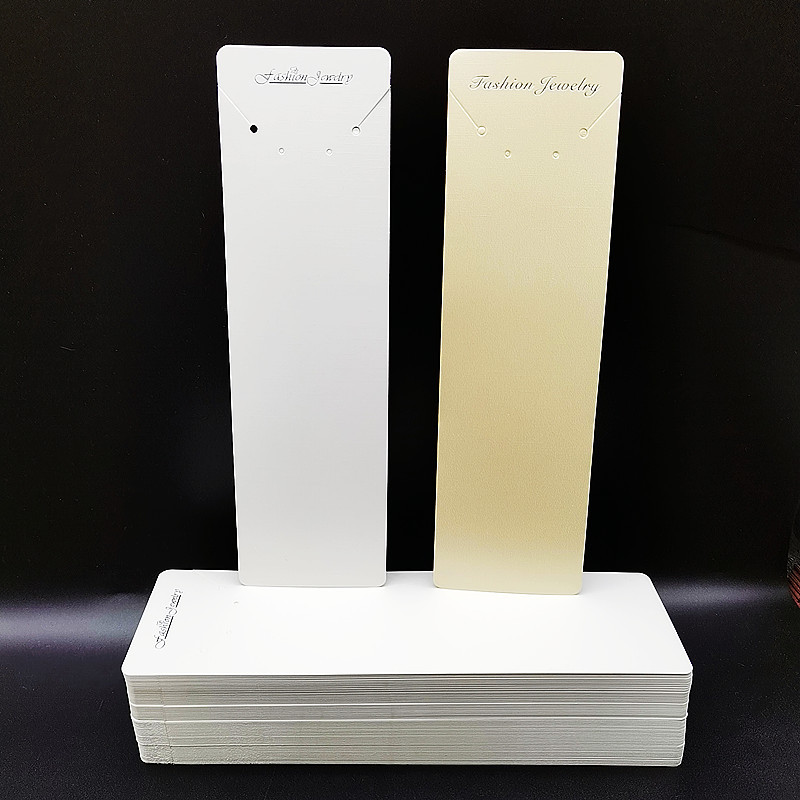 130g Weight Jewelry Packaging Cards, Jewelry Packaging Bags Classification 100 PCS/Package Plastic Paper Simple Style Classic Style Daily Rectangle Jewelry Packaging Cards Jewelry Packaging Bags