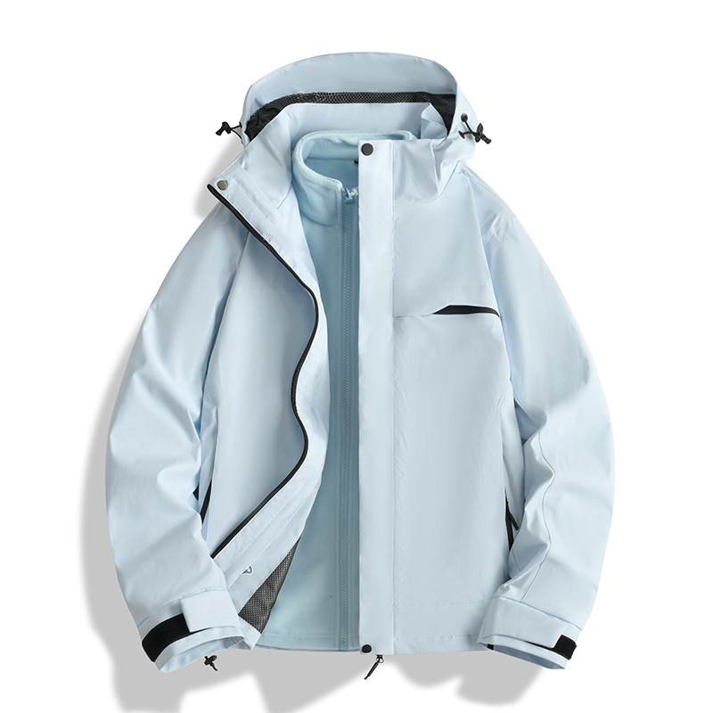 Wind and Rain Resistant 3-in-1 Jacket, Outdoor Multi-Scenario Windproof, Waterproof, and Warm Coat, Lightweight and Warm for Travel Wind and Rain Resistant 3-in-1 Jacket, Outdoor Multi-Scenario Windproof, Waterproof, and Warm Coat, Lightweight and Warm for Travel