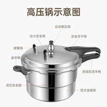 高压锅家用燃气电磁炉通用加厚压力锅食品级安全防爆商用锅具包邮