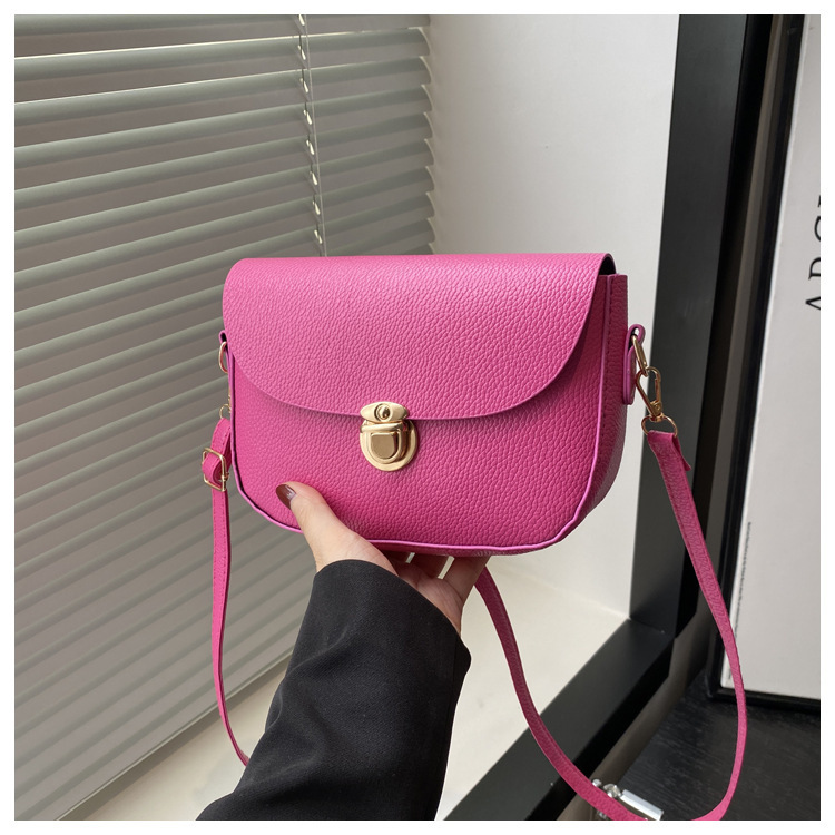 276g Weight Sewing Thread Fashion Element Lock clasp Closure Type Single Shoulder Strap Strap Type Casual Occasion Pu Leather Material Solid Color Pattern All Seasons Season Women's Gender Classic Style Style Square Shape Women's Pu Leather Solid Color Classic Style Sewing Thread Square Lock Clasp 13