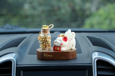 Desktop Decoration, Car ornaments - yuanbao-wealth-accumulation-bottle-lucky-cat-type-a