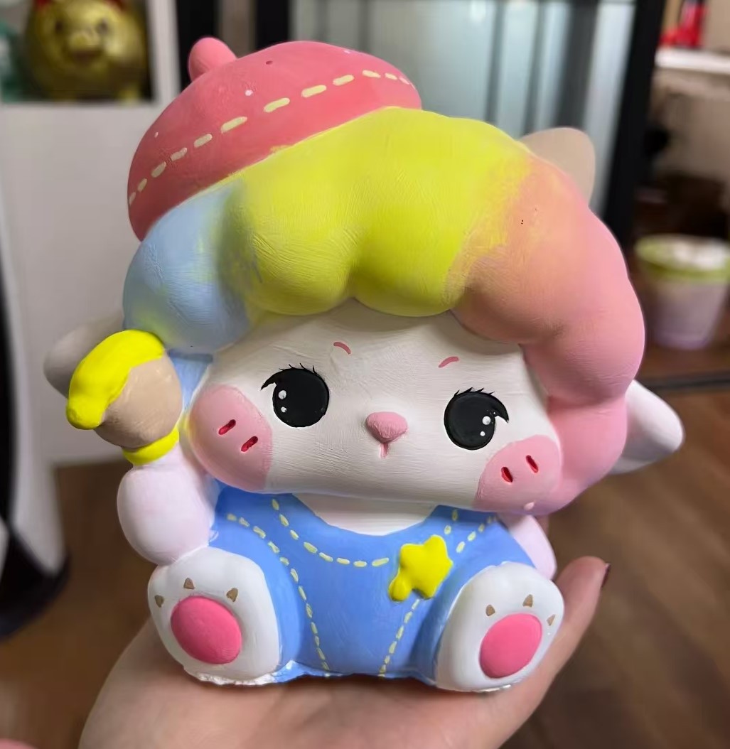 Alcancía de Yeso Grande DIY para Colorear y Pintar para Niños