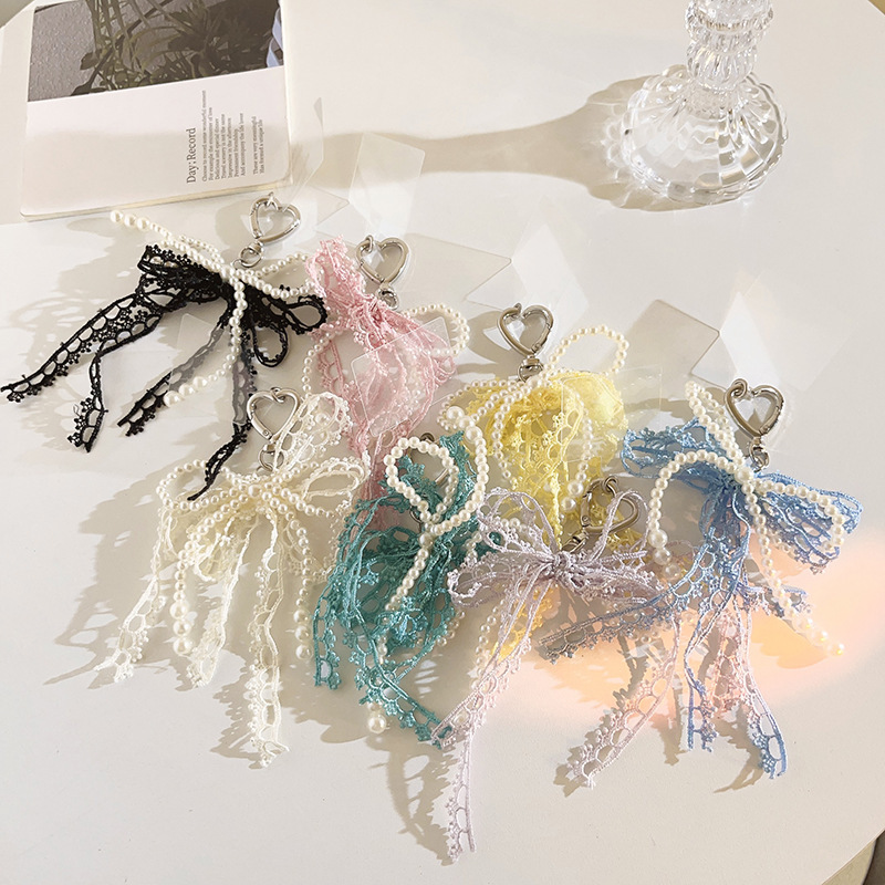 Girl's Handmade Keychain Hanging Chain Beaded Lanyard Bag Decoration Mobile Phone Hanging Bracelet Mobile Phone Case Universal B49