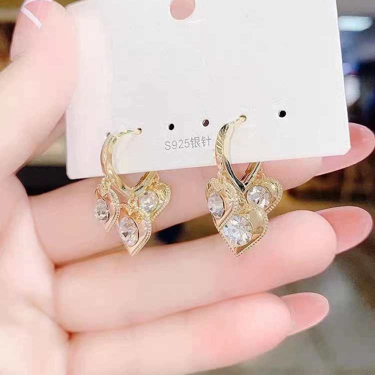 Sansheng III персиковое сердце застежка женский новый элегантный темперамент с бриллиантами