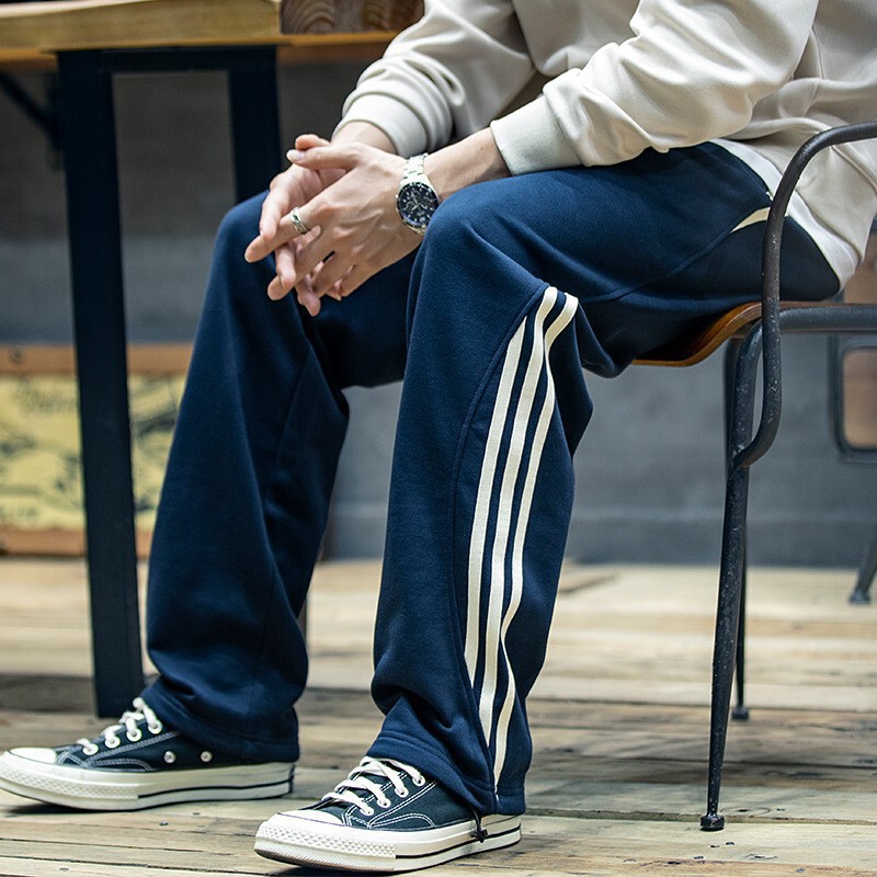 Spring Straight Sports Pants Men's Fashionable Brand plus size Pants American Pants Sweatpants Men's Spring and Autumn Casual Pants Fashionable