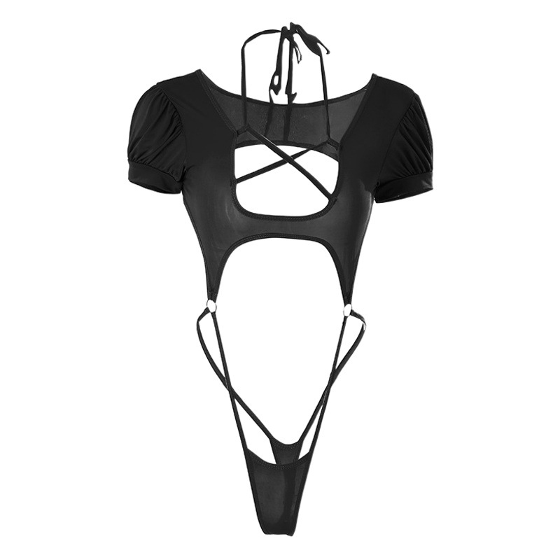 Lencería sexy mujer puro deseo de abrir una pieza conejita niña pura uniforme lindo agua muerta pasión tentación Generación de cabello