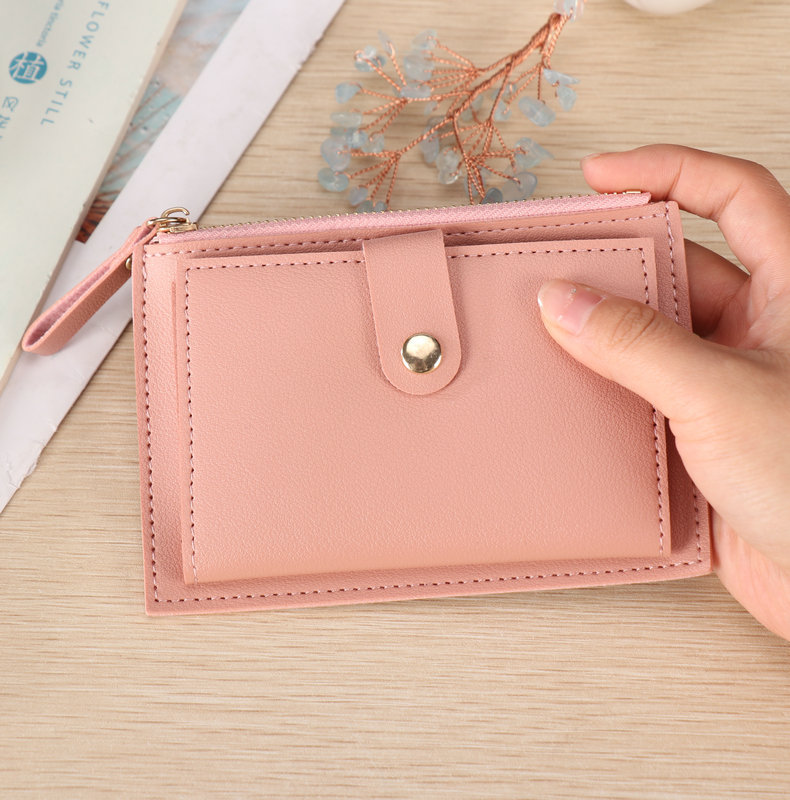 37g Weight Zipper, Buckle Closure Type Small Wallets Bags Type 1 Piece Quantity Daily Occasion Pu Leather Material Solid Color Pattern All Seasons Season Women's Gender Simple Style, Classic Style Style Square Shape Women's Solid Color Pu Leather Zipper Buckle Small Wallets 7