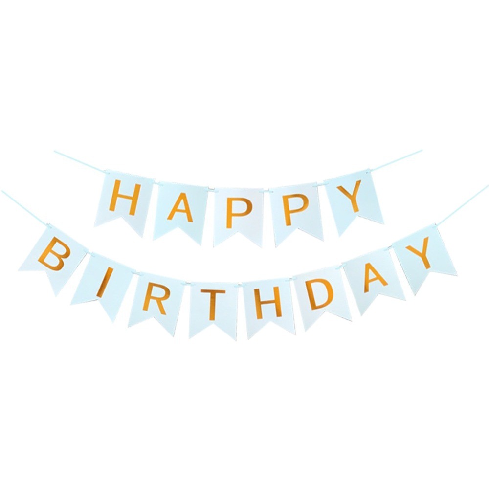 FELIZ CUMPLEANOS decoración de fiesta dorado occidental Cruz de la frontera española Feliz cumpleaños cola de pescado tire de la bandera