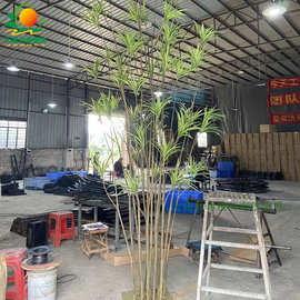 仿真吊兰室内外装饰假植物落地多头假吊兰仿真假植物酒店家居造景