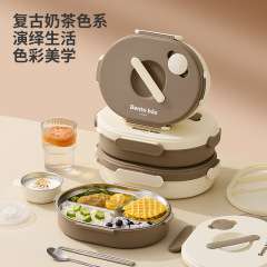学生上班族带饭不锈钢分格便当盒饭盒餐盒微波炉加热保温午餐盒