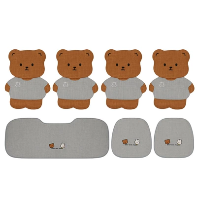 New Couple Bear Rabbit Ladies Car: Seat cushion, seat cover