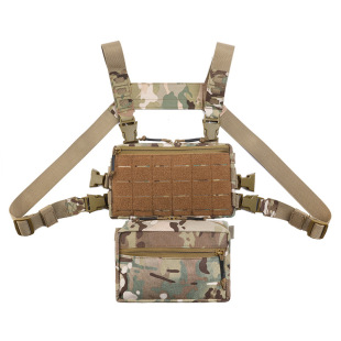 Outdoor Tactical D3 Chest Hanging Bag Laser Cutting MOLLE Multifunctional Combination Waist Bag Crossbody Bag Training Running Bag