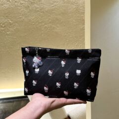 スウィートクールブラックkitty大容量防水化粧バッグ携帯収納洗面バッグ旅行かわいい高颜値