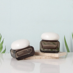 新款扁瓶護膚品玻璃瓶爽膚水噴霧水乳精華原液50g膏霜面霜分裝瓶