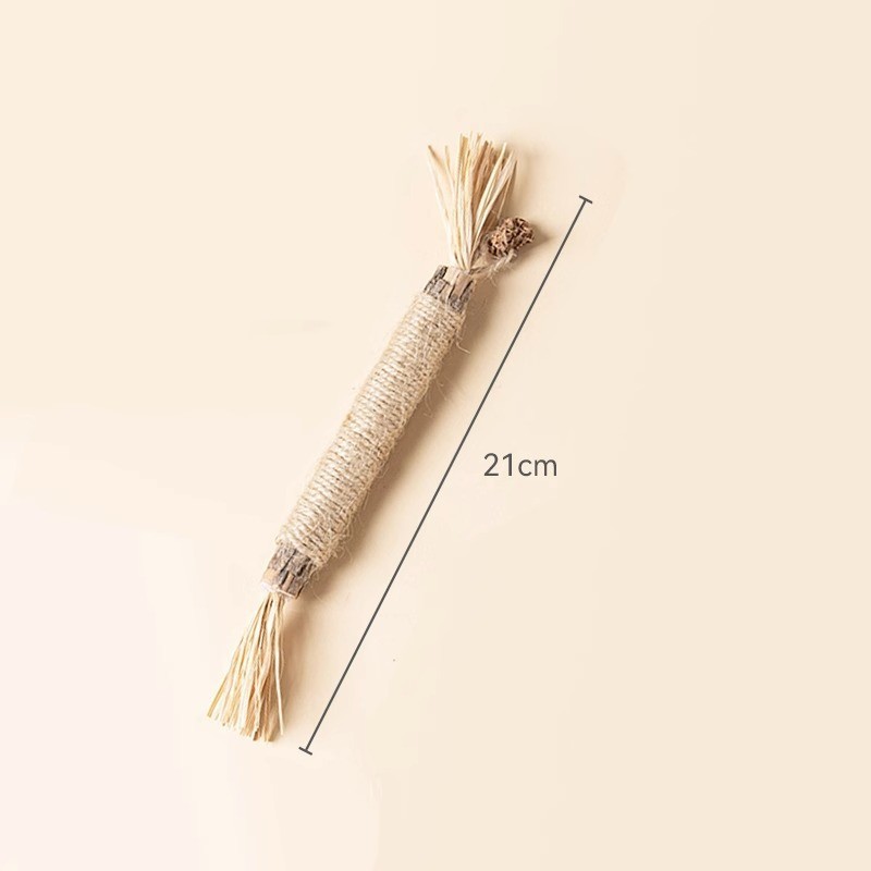 Gato de madera, hierba para gatos, bocadillos para gatos, juguetes para mascotas, palillos de menta, pirolaps para gatos, palillos para gatos, dientes para gatos, productos para limpiadores de dientes