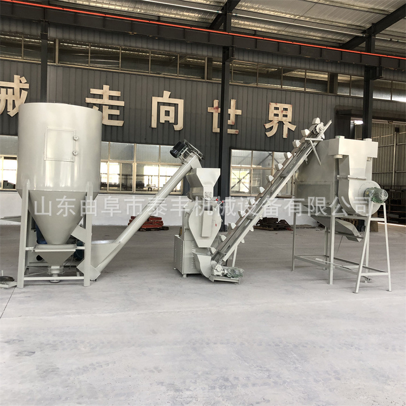 250环模直连款饲料颗粒加工机组云南鸡鸭养殖场饲料机 畜牧颗粒机