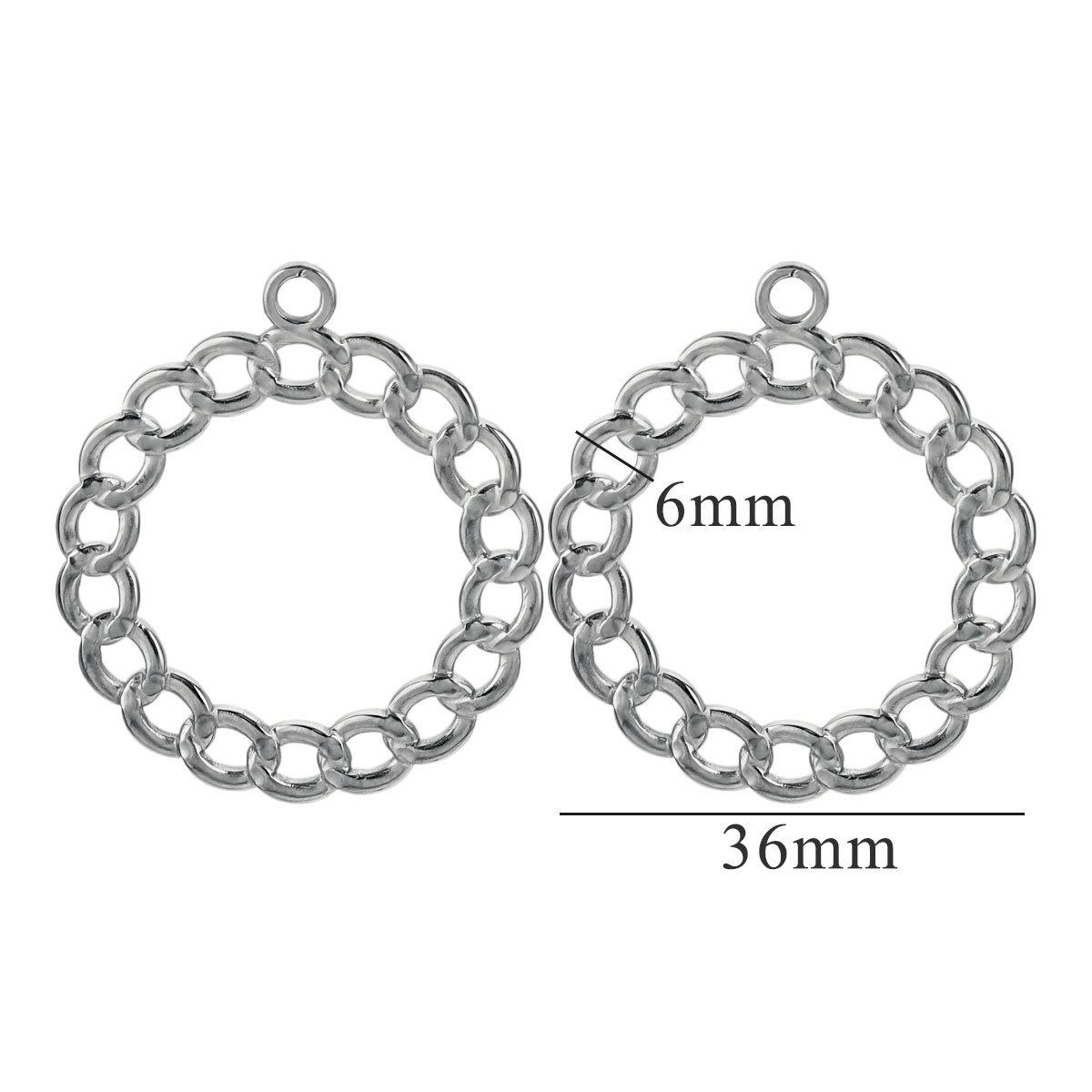 Personalidad coreana de acero inoxidable círculo de torsión rollo NK pendientes pendientes DIY accesorios hechos a mano