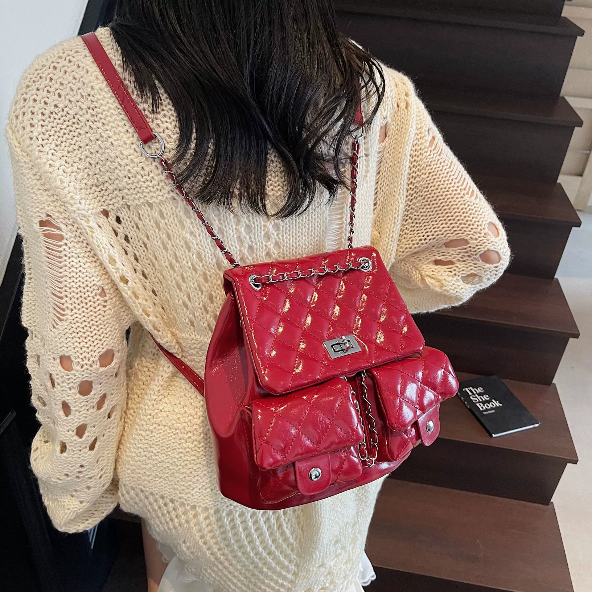 Рюкзак, летняя сумка через плечо, вместительная цепочка, стиль Chanel