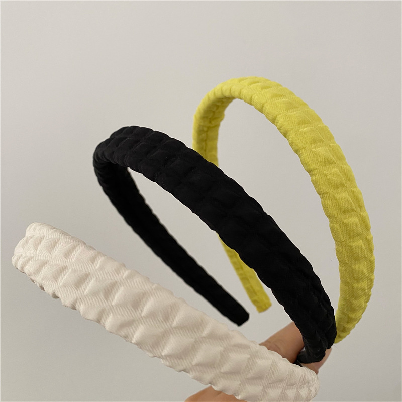 Simple Style Solid Color Cloth Hair Band4
