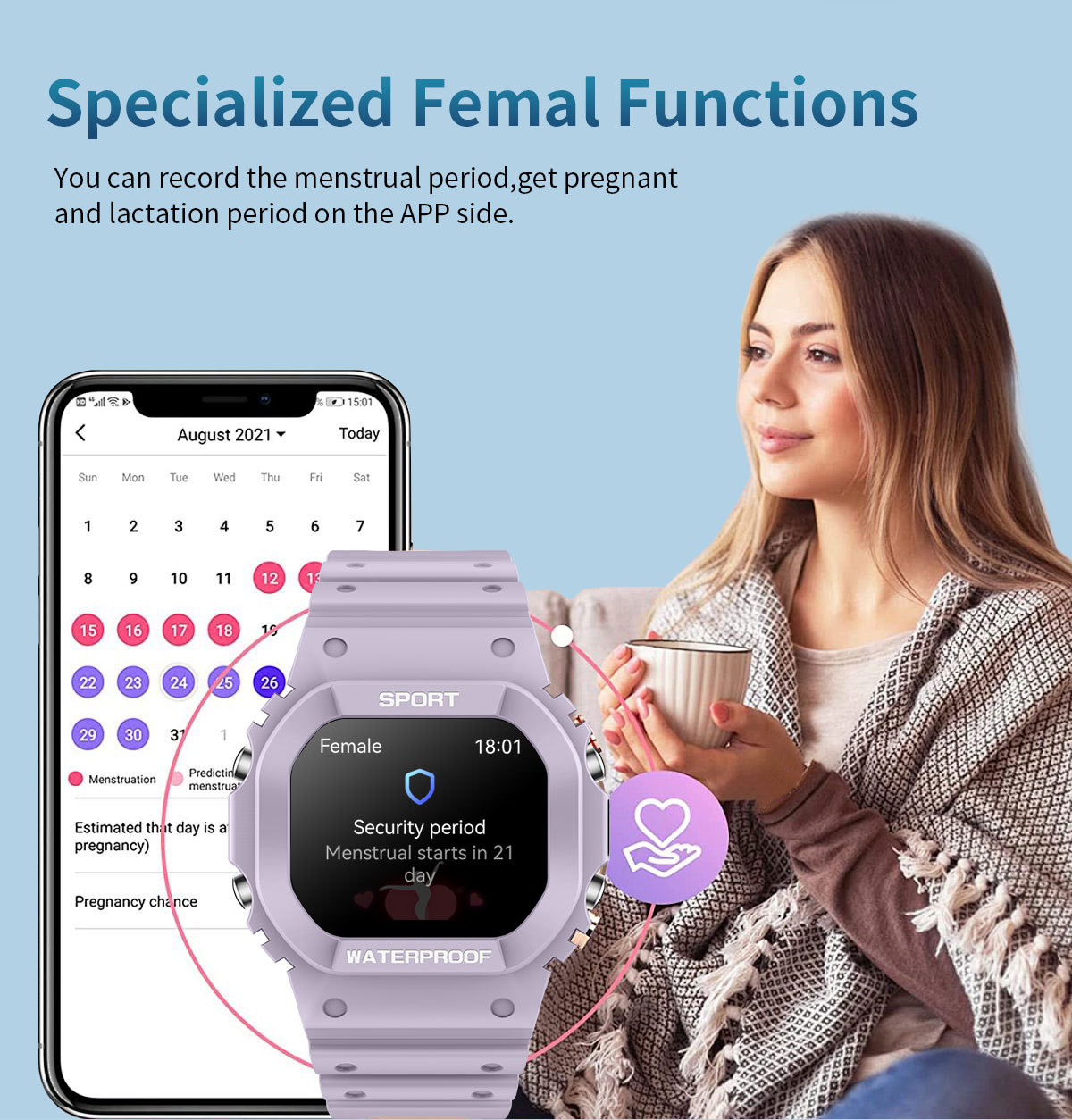 Lc31 Smartwatch Mit Touchscreen Wasserdichte Sportuhr Unisex_voghion.com