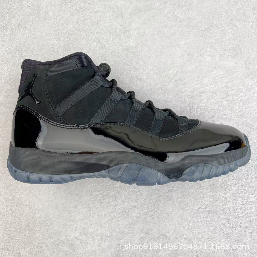 1: 1 original en el extranjero Jordan AJ11 verdadero cojín de carbono con amortiguación inferior 48.5 zapatillas de baloncesto masculinas y femeninas image 7