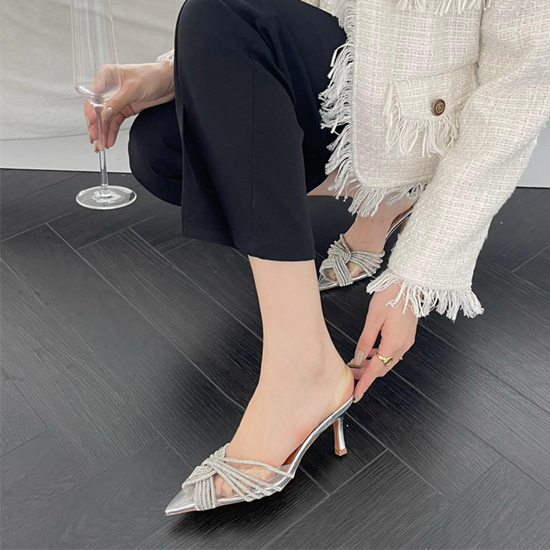 F8475 870K GIÀY CAO GÓT NỮ GUATDU SEXY GỢI CẢM SEXY MŨI NHỌN TRONG SUỐT GIÀY DÉP NỮ G03 SẢN PHẨM MỚI