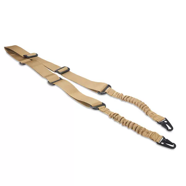 Outdoor Camping Strap Army Fan Double Point Gun Rope Tactical Rifle with Eagle Mouth Buckle Multifunctional Crossbody Task Belt