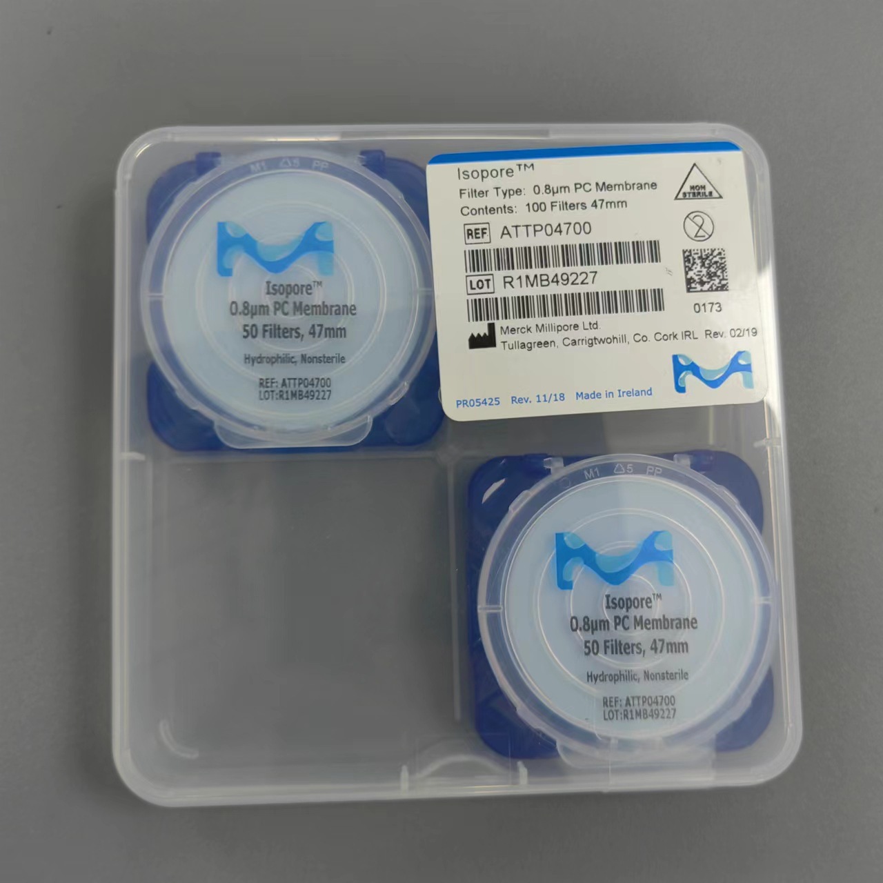 Millipore密理博混合纤维素酯滤膜 MCE 0.8μmATTP04700/02500