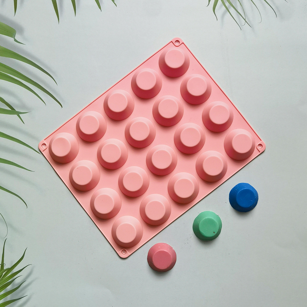 20 torta redonda 12 molde de silicona pastel helado pudín molde de postre jabón utensilios