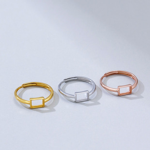 S925�y僽��A��δ�Ƕ��ָ����4*6mm�ʌ������diy��肼��y����