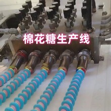 超高性价比浇注挤出型棉花糖生产线400型多色棉花糖机浇注式寄机