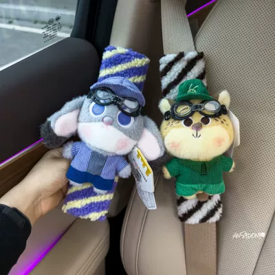 Nick Bouquet Car Seatbelt – Sürətlər qutusu və əl tormozu başlıqları - shoulder-pads-striped-swim-goggles-officially-licensed-judy-hopps-officer-hopper-set-of-two