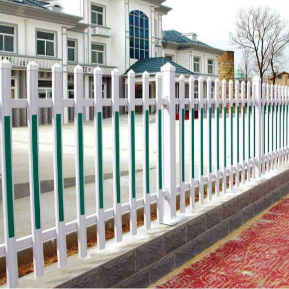 厂家供应小区草坪别墅学校室外pvc草坪护栏花园花坛PVC塑钢护栏