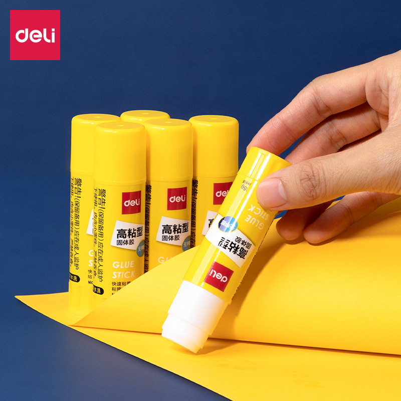 Déli 6370 adhesivo 15g pegamento sólido PVP gran tamaño de oficina finanzas niños jardín de infantes mano mayorista