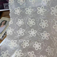 棉泡紗花邊花朵枝條風格綉花精品蕾絲棉布連衣裙娃娃衣輔料批發