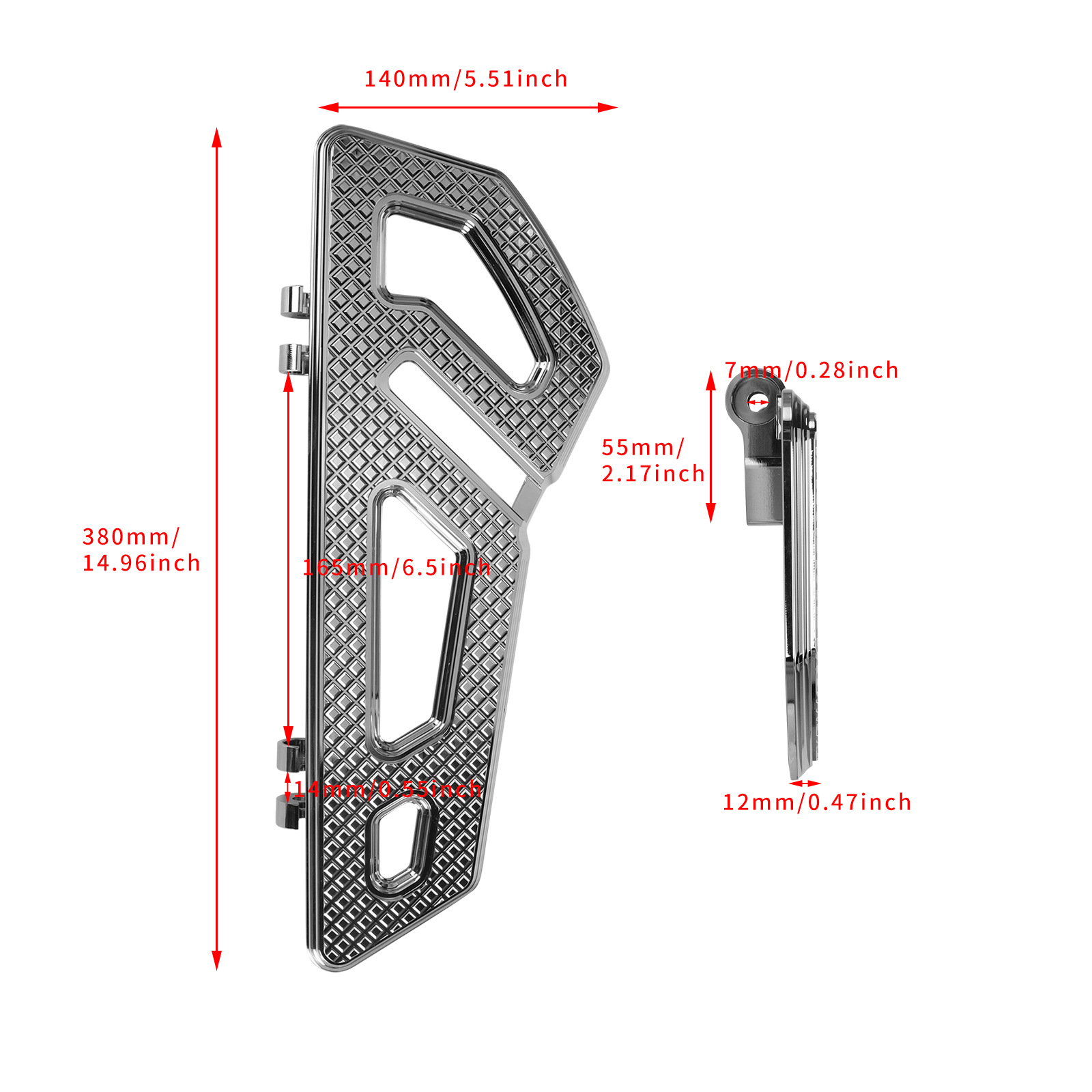 Motorcycle Accessories Suitable for Harley Street Glide Road King Modified Large Front Pedal Driver Pedal