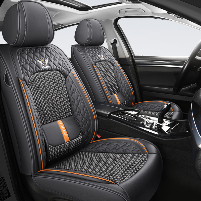 冰丝汽车座垫四季固定腰靠跨境Car Seat Cover真空包装发货厂家|undefined