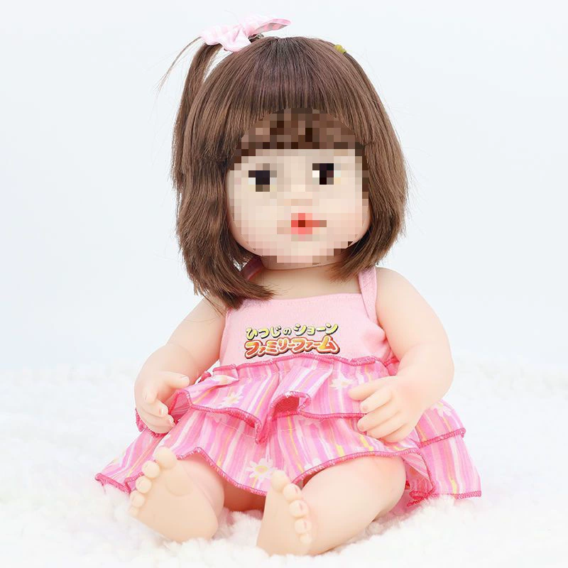 Doll for dressing up, toy girl's from soft rubber, makes sounds