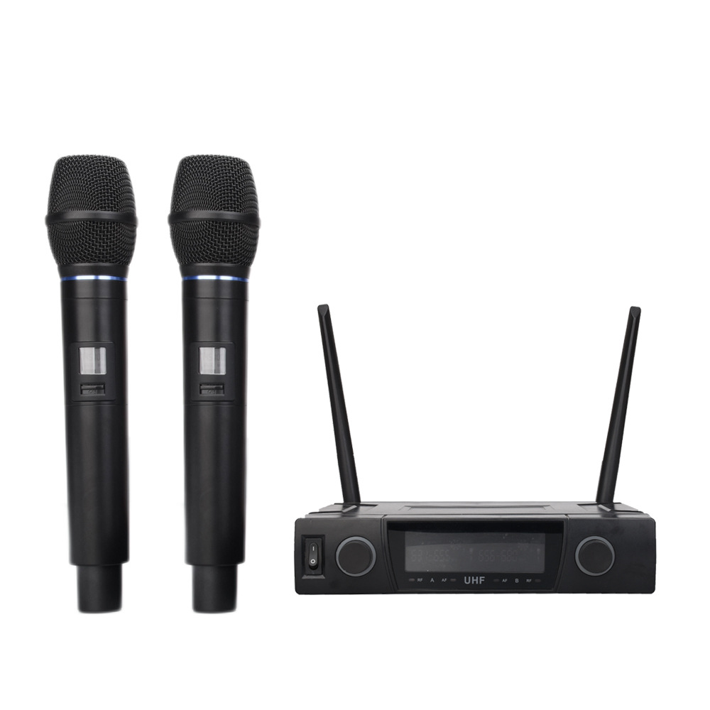 无线麦克风U段调频带耳麦舞台演出家用电视K歌一拖二无线话筒