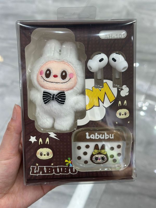 AH101 越境新ホットスタイルラブブキーホルダーかわいい漫画ワイヤレスインイヤー Bluetooth ヘッドセット工場直販|undefined
