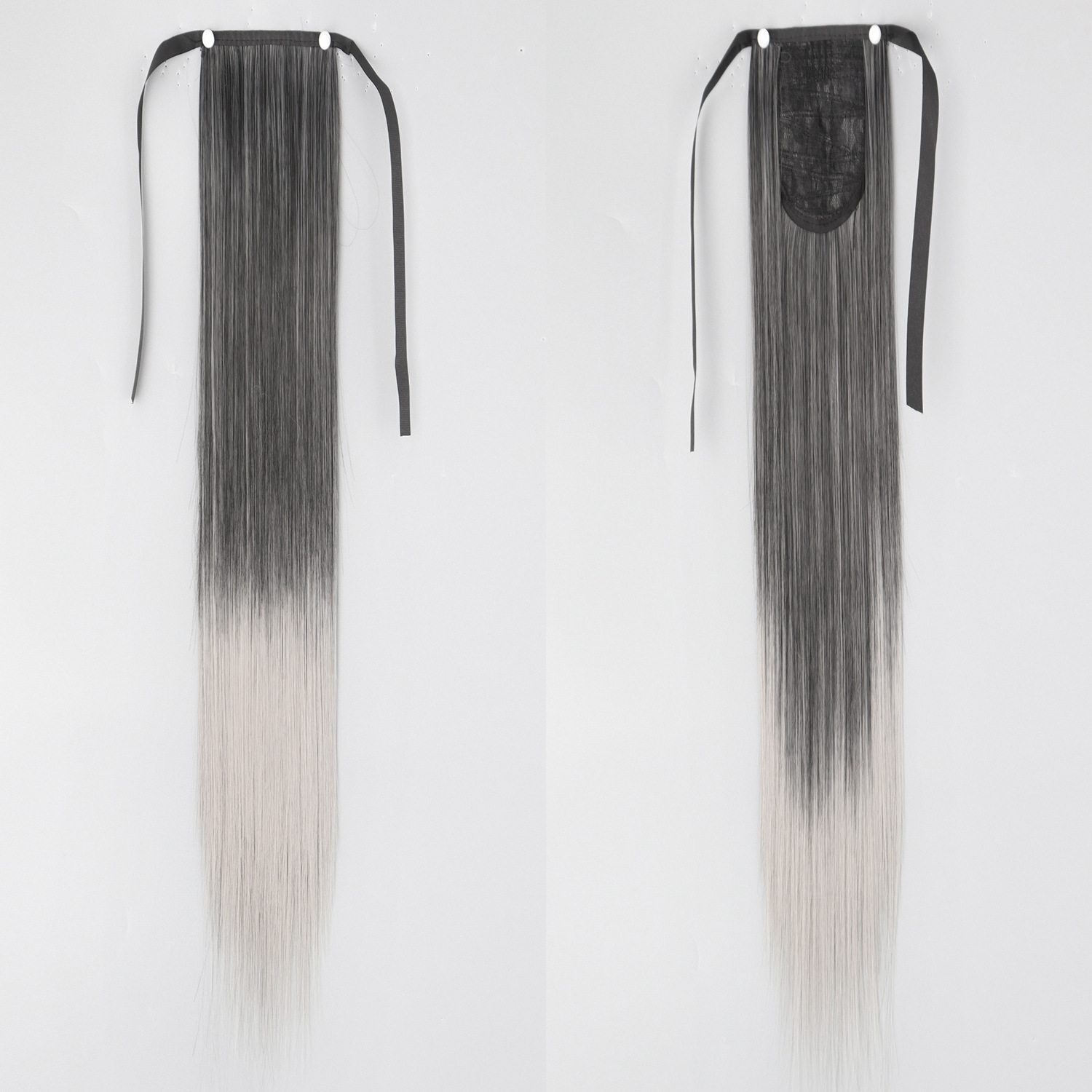 85CM correa de cola de caballo fibra química peluca damas 34 pulgadas extensiones de cabello recto