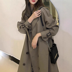 风衣女款2025新款爆款外套中长款韩系小个子英伦风高级感秋冬大衣