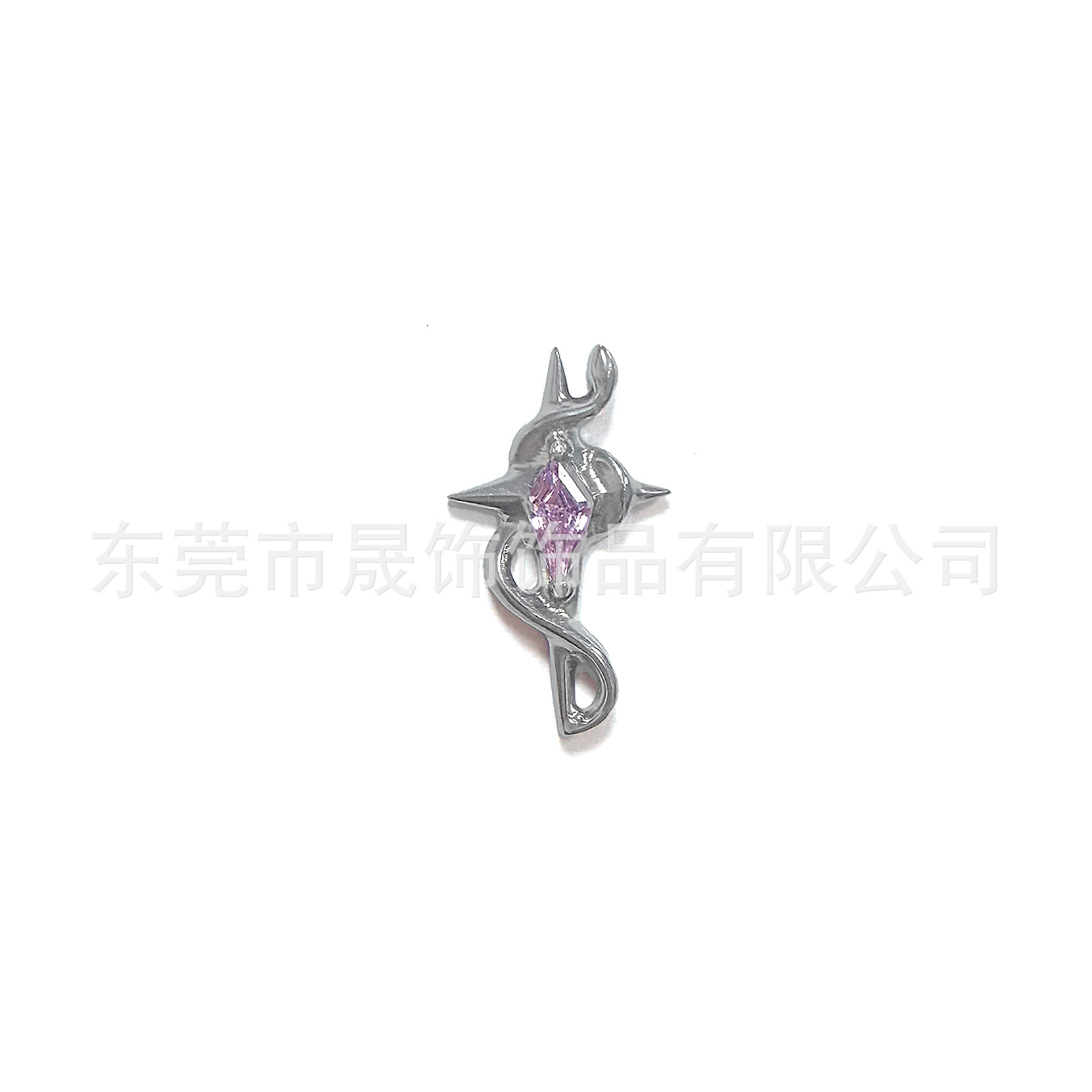 F136 Titanium Alloy Snake Wrap 四芒 Star Ear Stud G23 Titanium Internal Thread Cubic Zirconia Labret Stud Tongue Barbell 穿孔 Jewelry