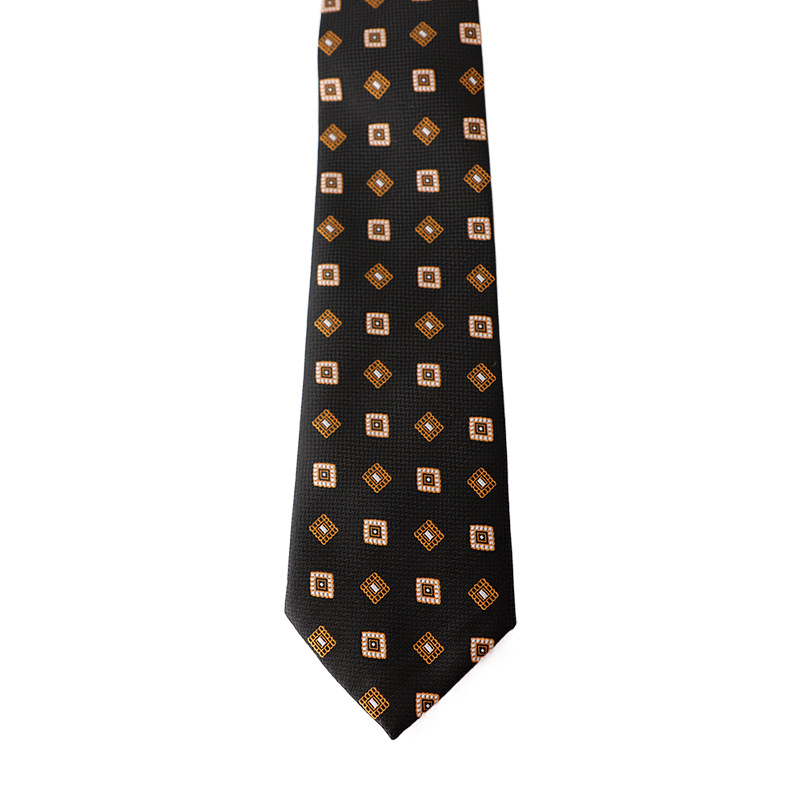 Corbata de hombre estilo retro a rayas verde oscuro café burdeos_voghion.com